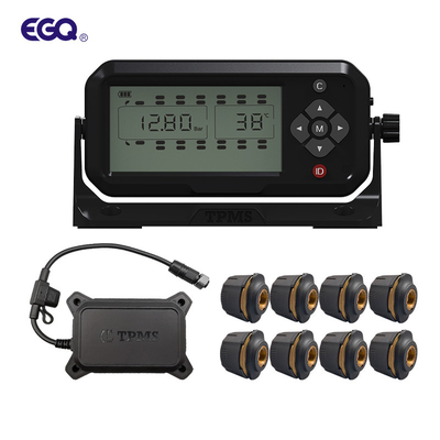 سیستم مانیتورینگ فشار لاستیک 12 سنسور بی سیم RF 120Psi کامیون تراشه آزاد مقیاس TPMS
