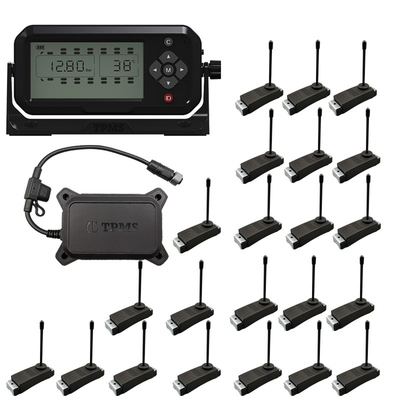 سنسور فشار لاستیک کامیون 22 چرخ 433.92HMz RS232 سیستم TPMS کامیون