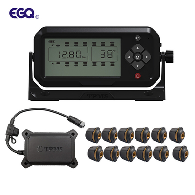 RS232 7 چرخ 12 میلی آمپر 4 ولت سیستم مانیتورینگ فشار تایر کلیدهای ضامن اتوبوس TPMS