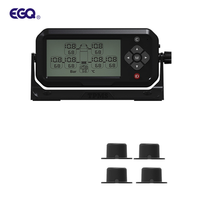 ISO9001 سیستم خودرو TPMS صفحه نمایش بخش LCD 4 چرخ سنسور نوع خمیر