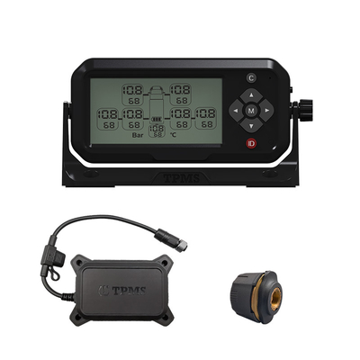 کلیدهای TPMS Solutions RS232 نمایشگر سیگنال LCD کامیون TPMS برای 2-22 چرخ