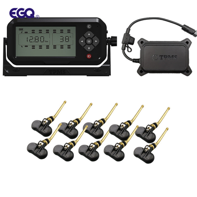 10 سنسور میل سوپاپ چرخ سیستم مانیتورینگ فشار لاستیک نمایشگر بخش LCD 433.92 مگاهرتز