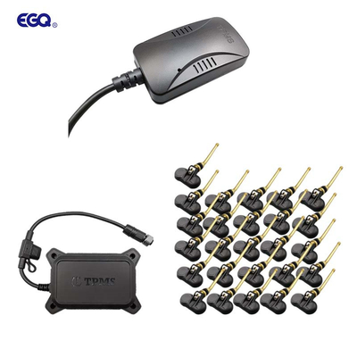 سنسور IP67 سیستم مانیتورینگ فشار لاستیک کامیون با فرکانس 433.92 مگاهرتز با صفحه نمایش LCD
