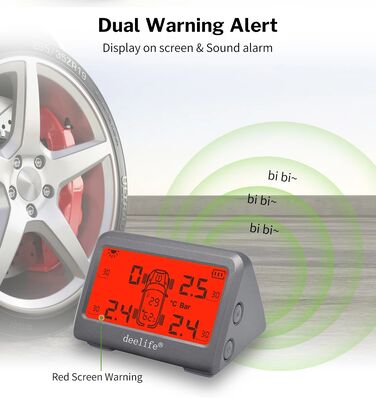 MY66T ماشین TPMS رطوبت نظارت فشار تایر 433MHz سنسور خارجی