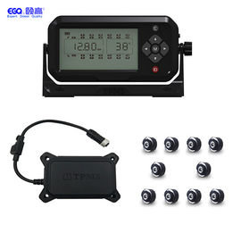 سیستم مانیتورینگ تایر 10 تریلر کامیون تایر LCD TPMS LCD