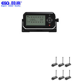 راه حل های TPMS کامیون کامیون بی سیم شش چرخ نمایشگر LCD