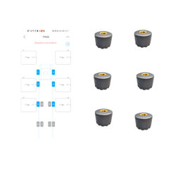 سیستم مانیتورینگ فشار لاستیک خودرو 120 Psi APP بلوتوث سیستم TPMS زمان واقعی خودرو